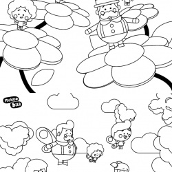 Desenho de Mundo Bita para colorir e imprimir: número 21