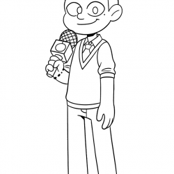 Desenho de Mundo Torajo para colorir e imprimir: número 3