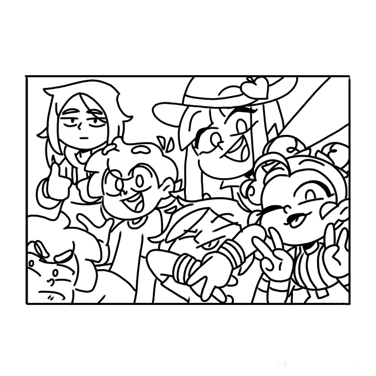Desenho de Mundo Torajo para colorir e imprimir: número 6
