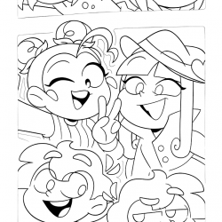Desenho de Mundo Torajo para colorir e imprimir: número 7