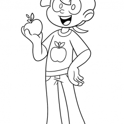 Desenho de Mundo Torajo para colorir e imprimir: número 10