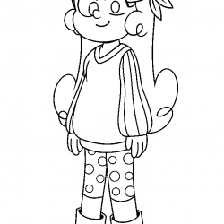 Desenho de Mundo Torajo para colorir e imprimir: número 13