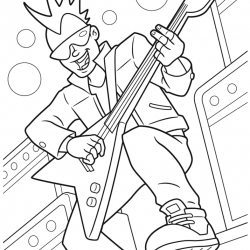 Desenho de Musica para colorir e imprimir: número 3