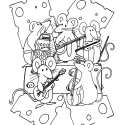 Desenho de Musica para colorir e imprimir: número 23
