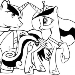 Desenho de My Little Pony para colorir e imprimir: número 2