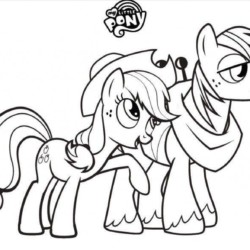 Desenho de My Little Pony para colorir e imprimir: número 3