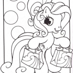 Desenho de My Little Pony para colorir e imprimir: número 6