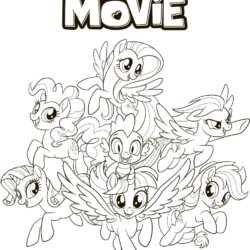 Desenho de My Little Pony para colorir e imprimir: número 9