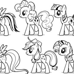 Desenho de My Little Pony para colorir e imprimir: número 10
