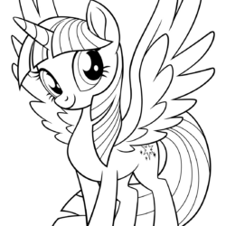 Desenho de My Little Pony para colorir e imprimir: número 11