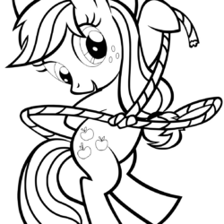 Desenho de My Little Pony para colorir e imprimir: número 13
