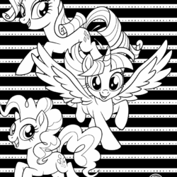Desenho de My Little Pony para colorir e imprimir: número 15
