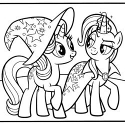 Desenho de My Little Pony para colorir e imprimir: número 18