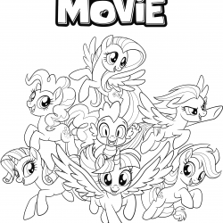 Desenho de My Little Pony para colorir e imprimir: número 20
