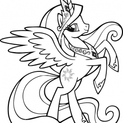 Desenho de My Little Pony para colorir e imprimir: número 22
