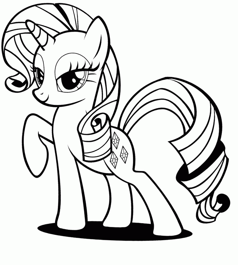 Desenho de My Little Pony para colorir e imprimir: número 24