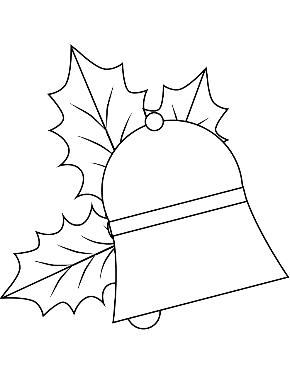 Desenho de Natal para colorir e imprimir: número 6