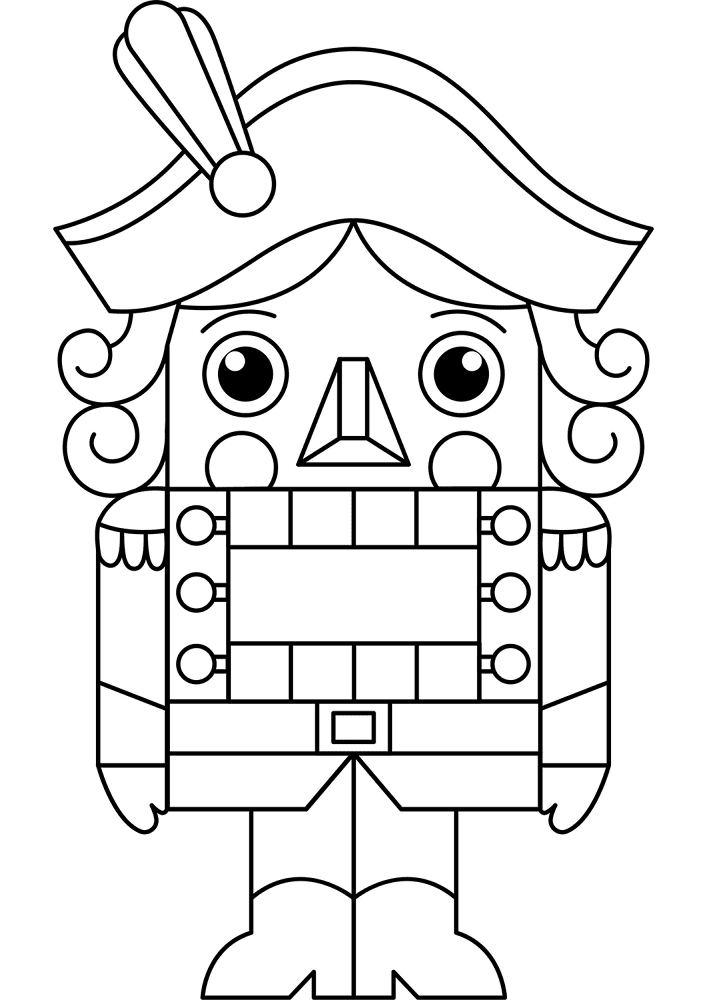 Desenho de Natal para colorir e imprimir: número 16