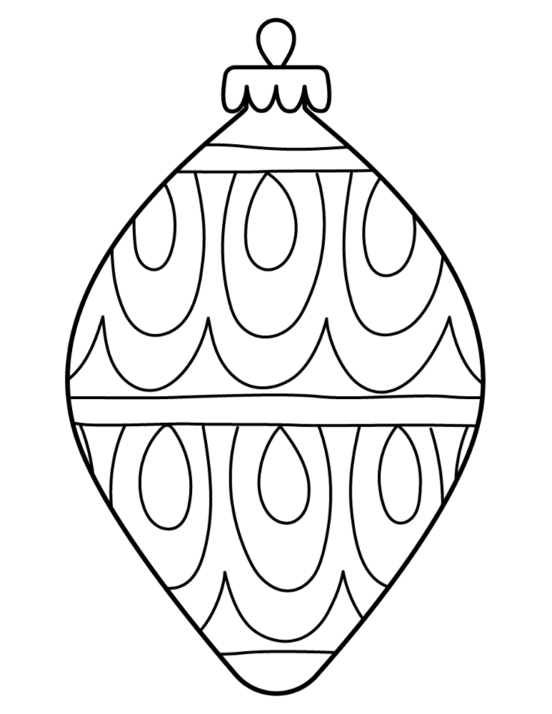 Desenho de Natal para colorir e imprimir: número 23