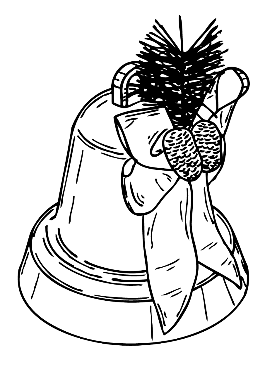 Desenho de Natal para colorir e imprimir: número 26