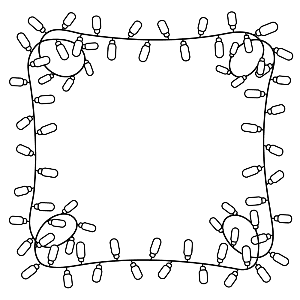 Desenho de Natal para colorir e imprimir: número 35