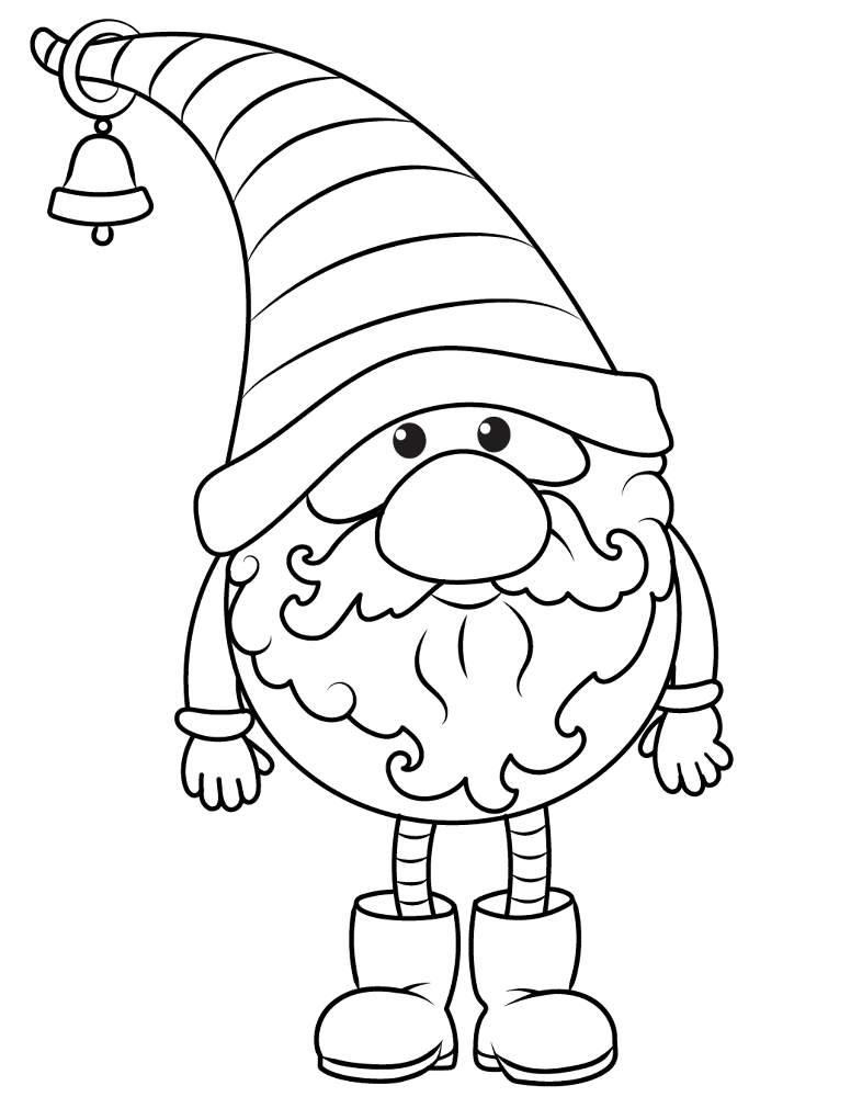 Desenho de Natal para colorir e imprimir: número 40