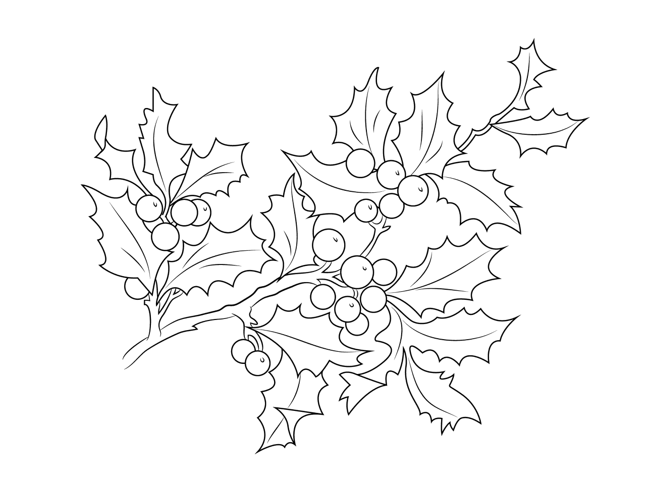 Desenho de Natal para colorir e imprimir: número 45