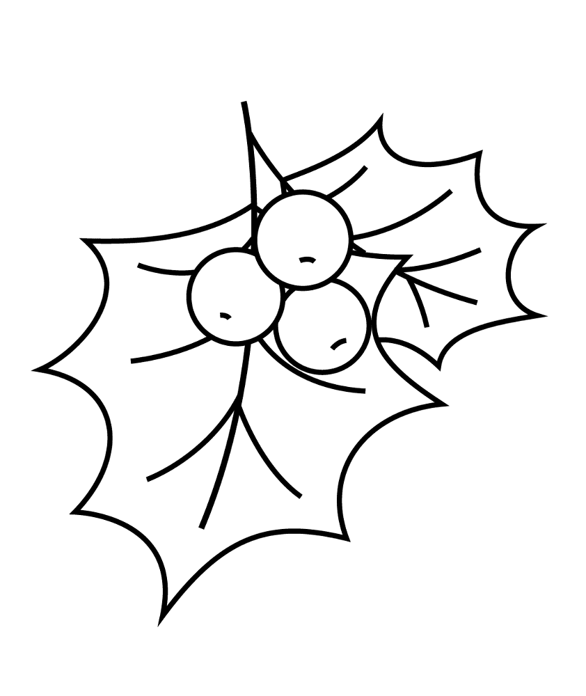 Desenho de Natal para colorir e imprimir: número 46