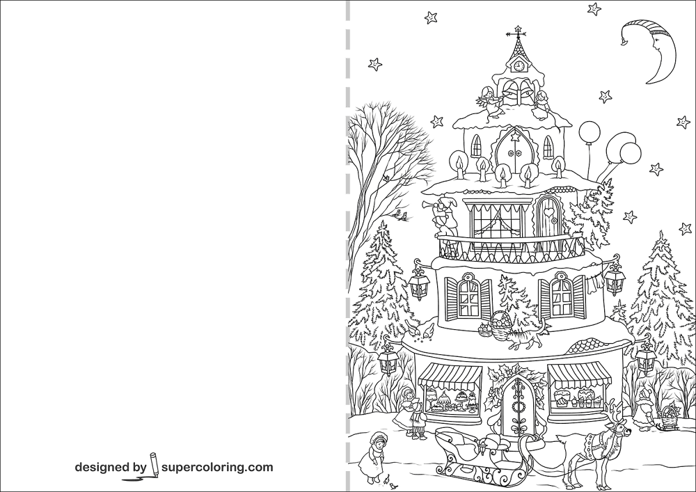 Desenho de Natal para colorir