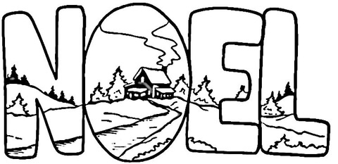 Desenho de Natal para colorir