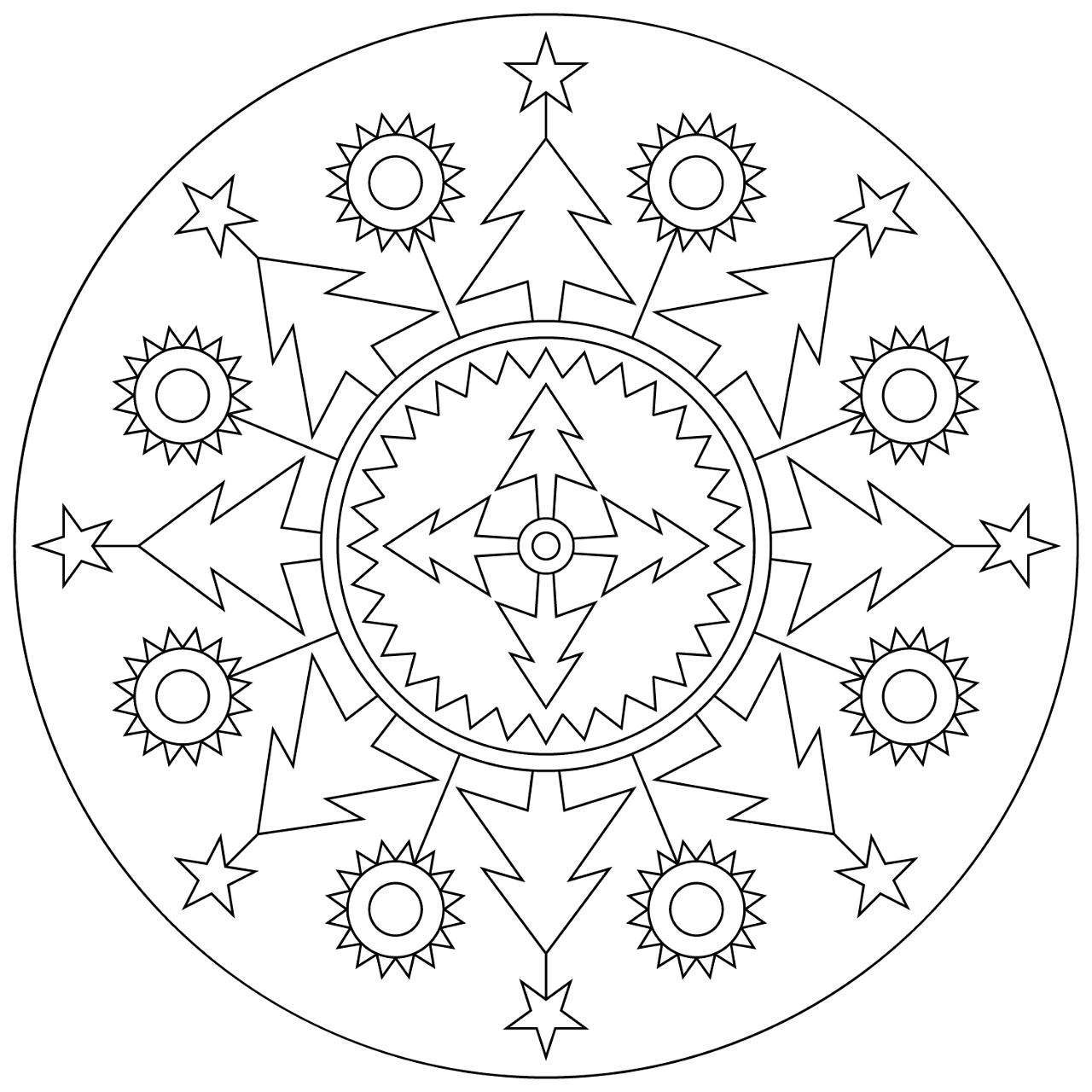 Desenho de Natal para colorir