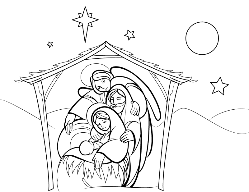 Desenho de Natal para colorir