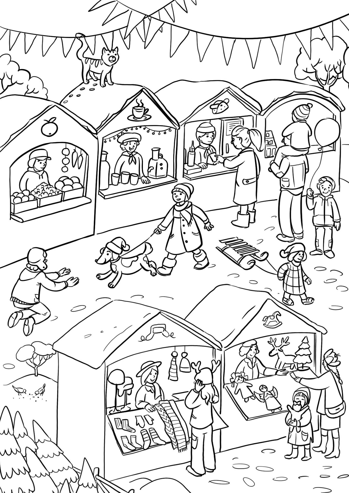 Desenho de Natal para colorir