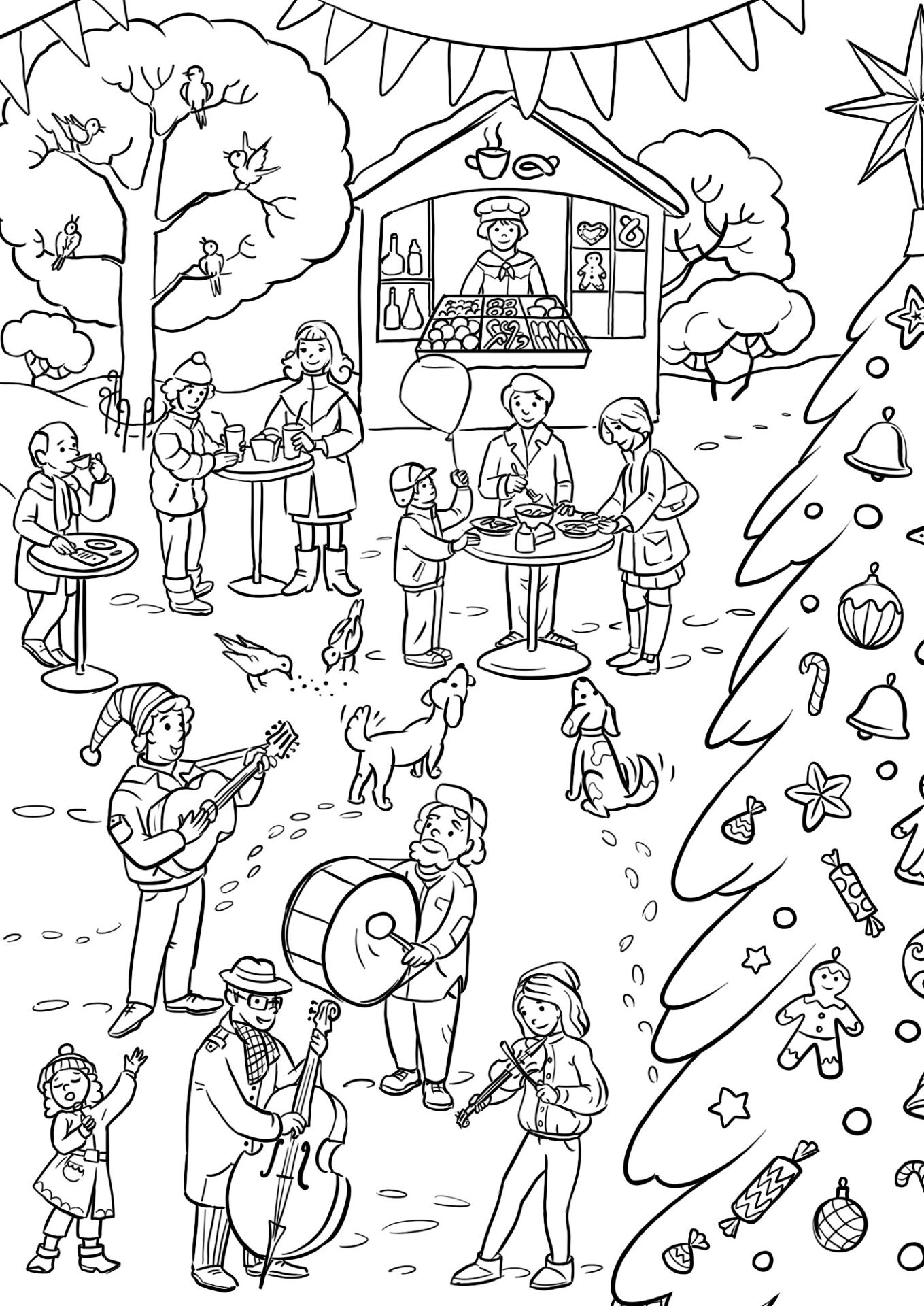 Desenho de Natal para colorir