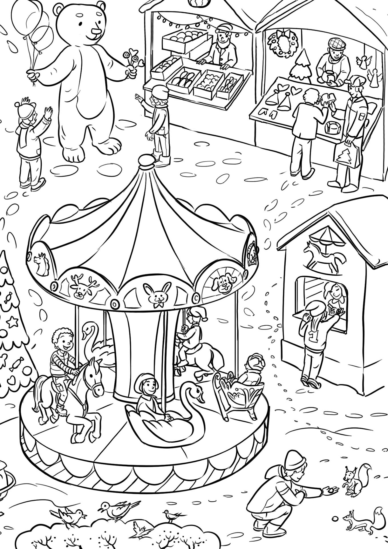 Desenho de Natal para colorir