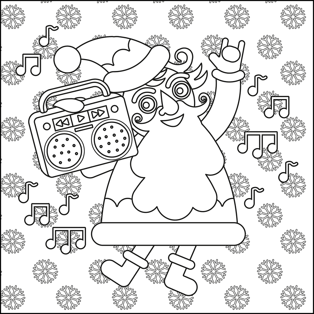 Desenho de Natal para colorir