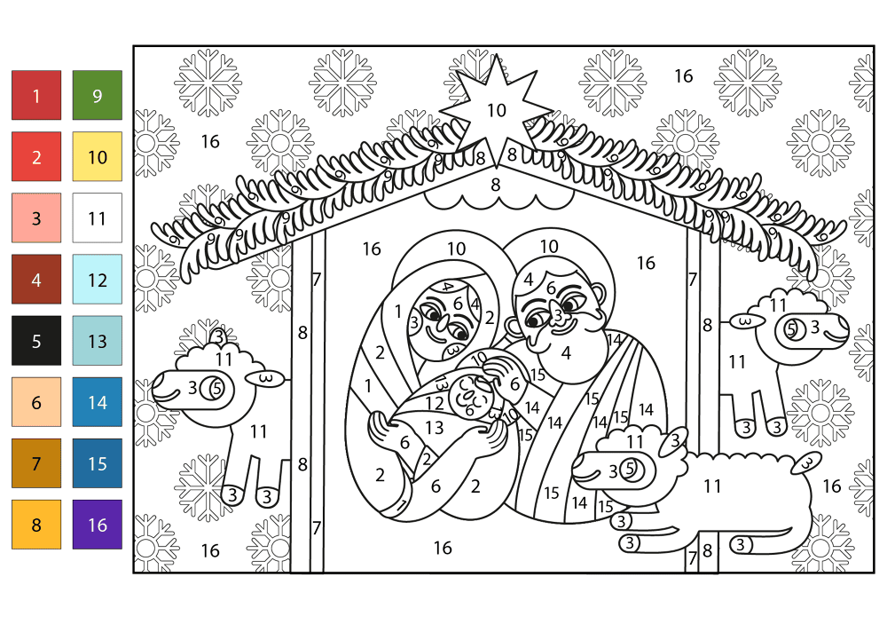Desenho de Natal para colorir