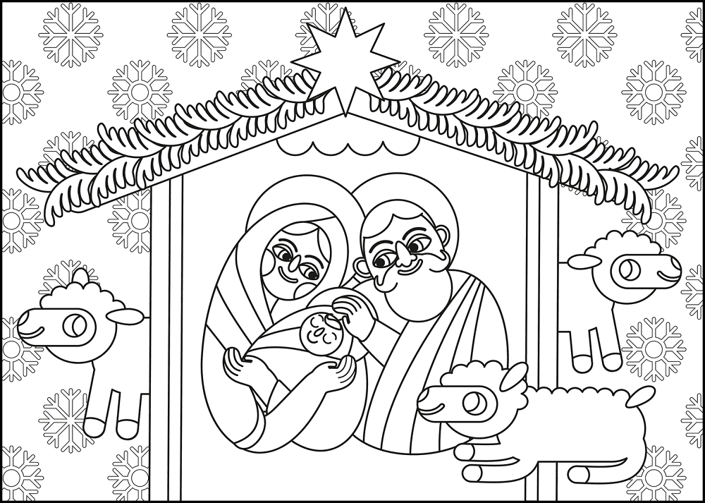 Desenho de Natal para colorir