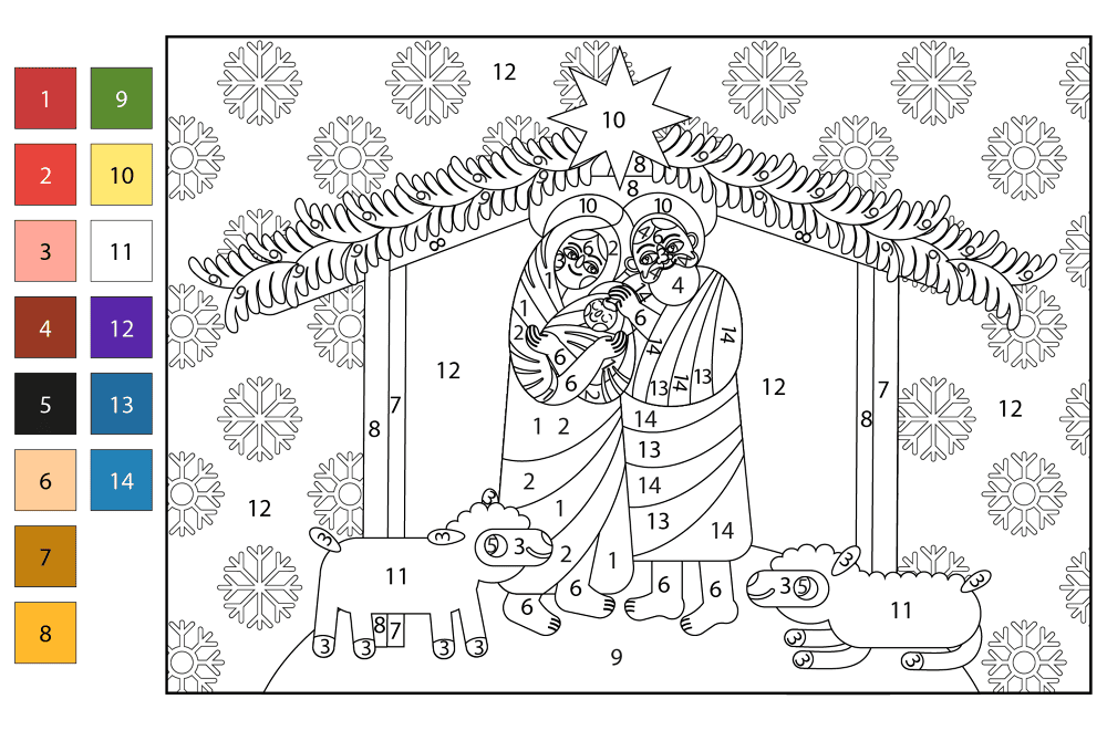 Desenho de Natal para colorir