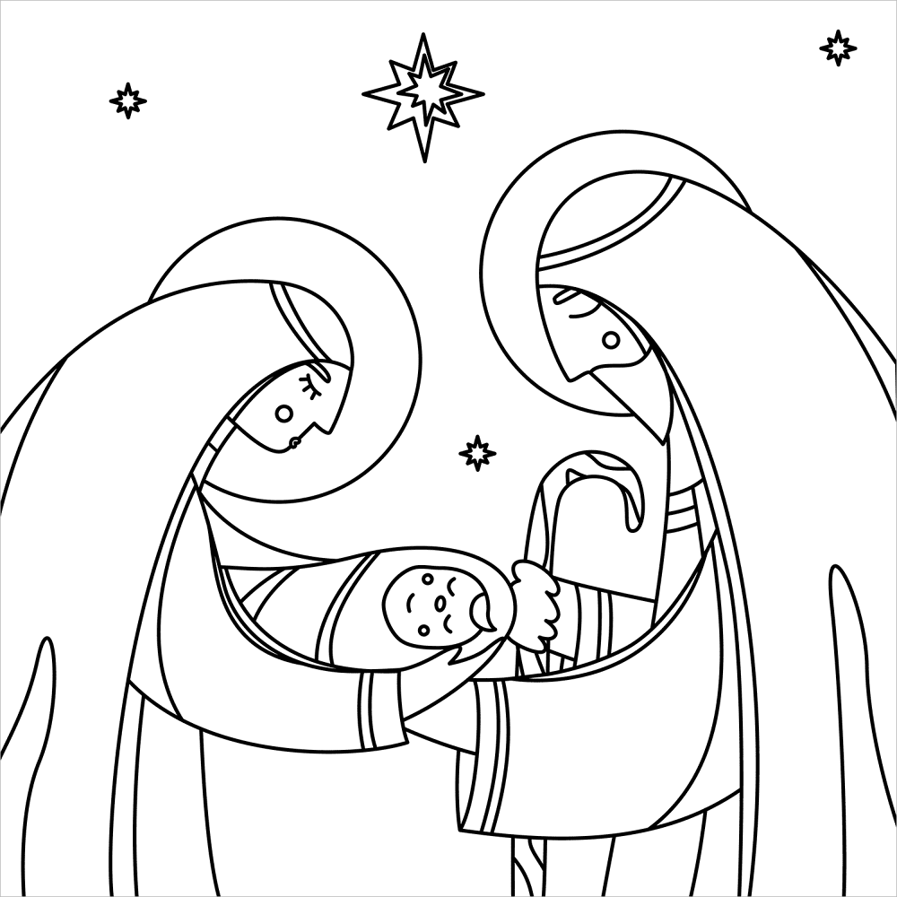 Desenho de Natal para colorir