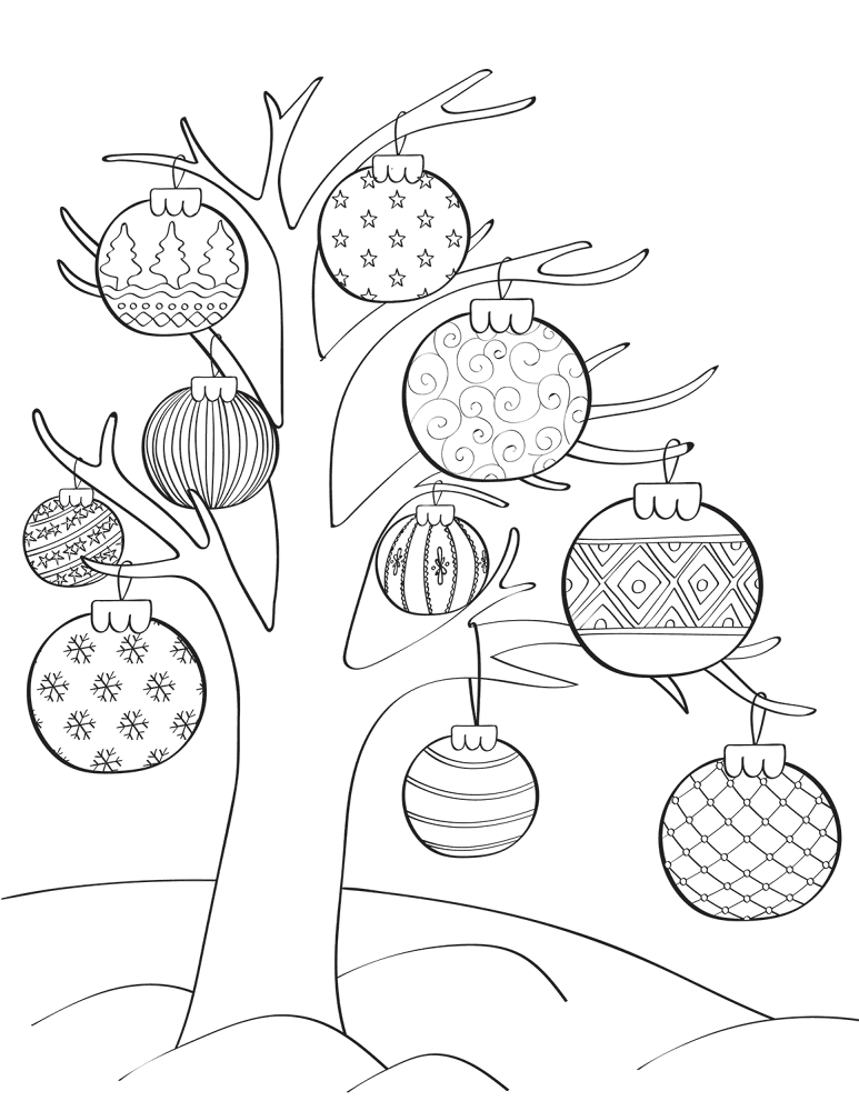 Desenho de Natal para colorir