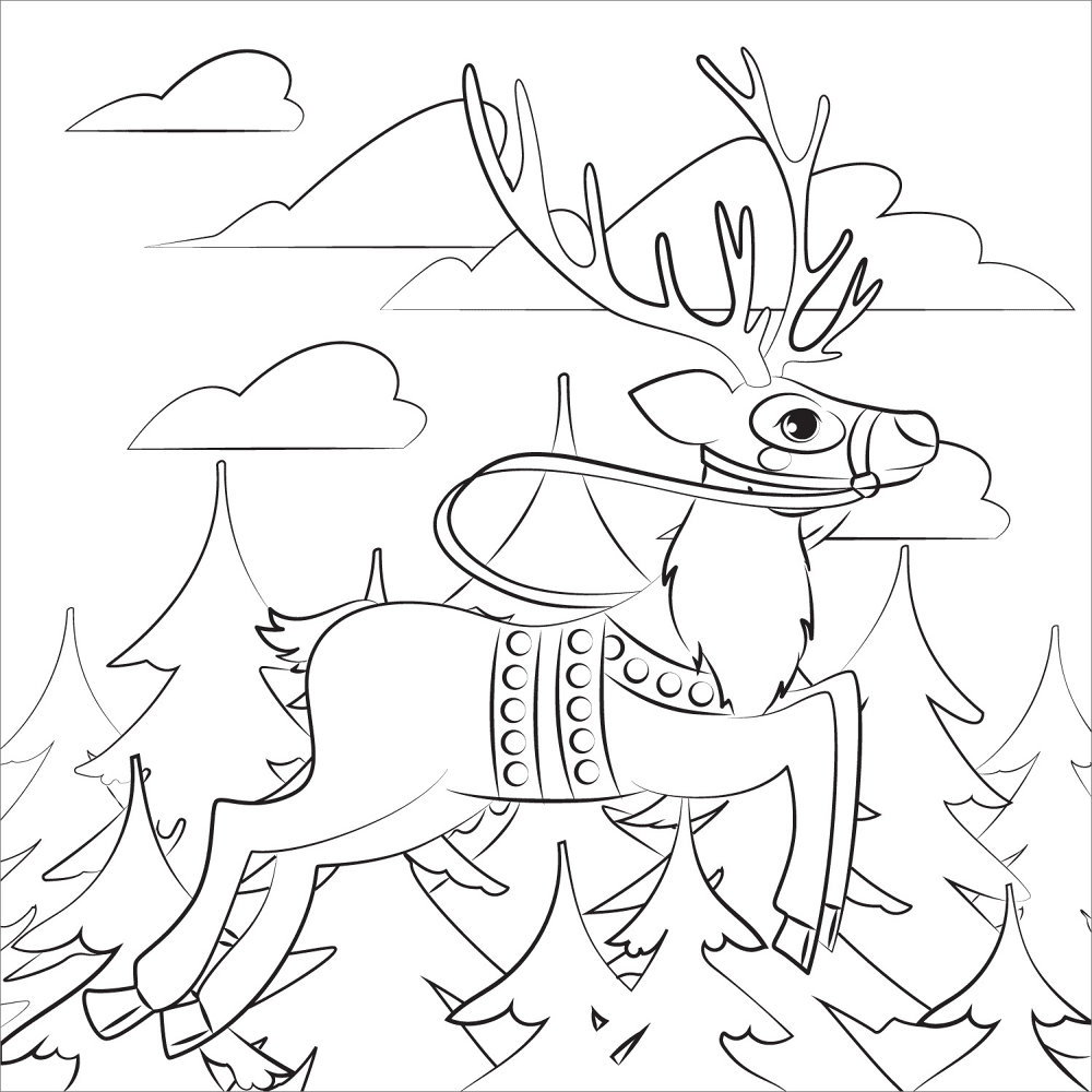 Desenho de Natal para colorir