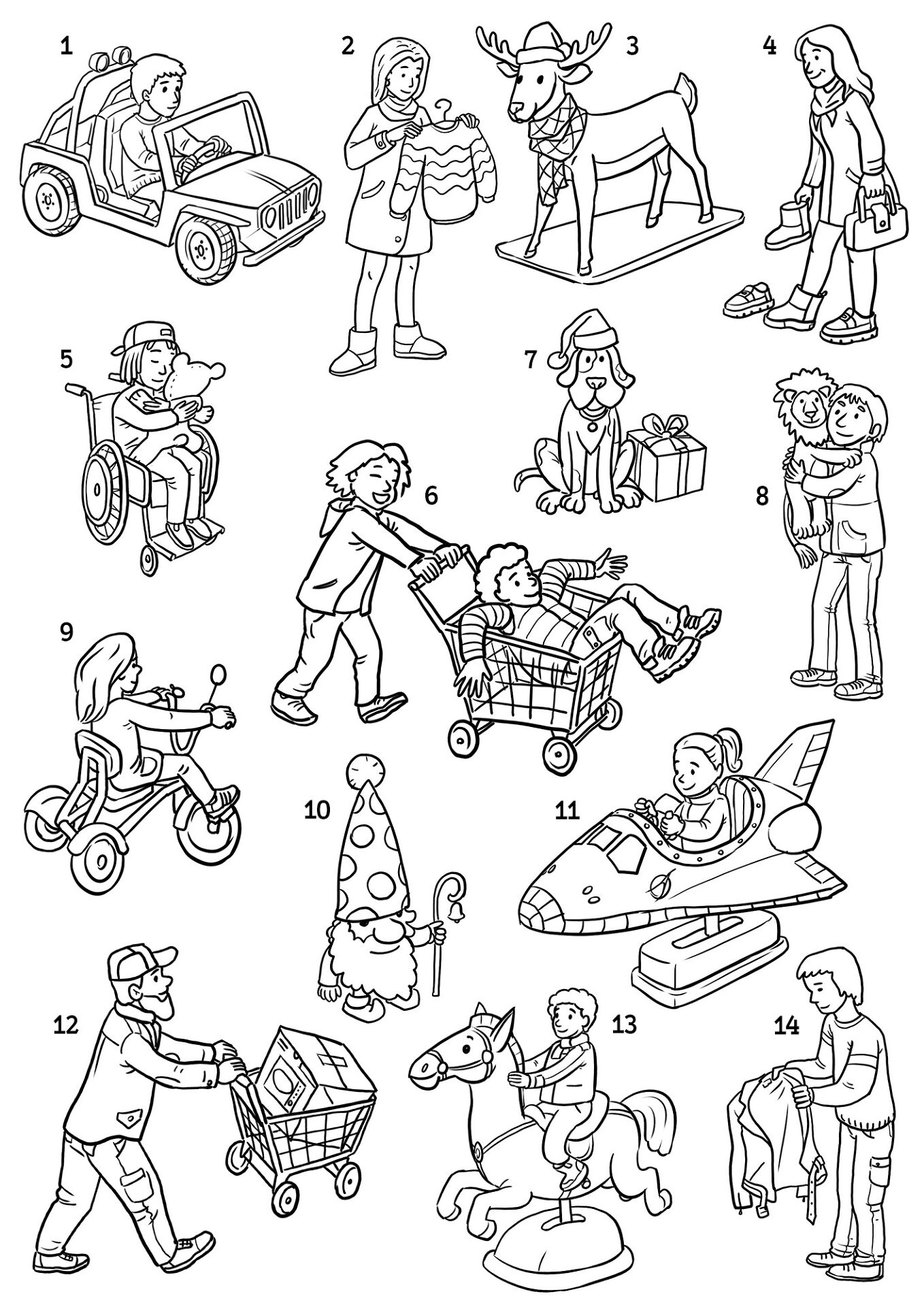 Desenho de Natal para colorir