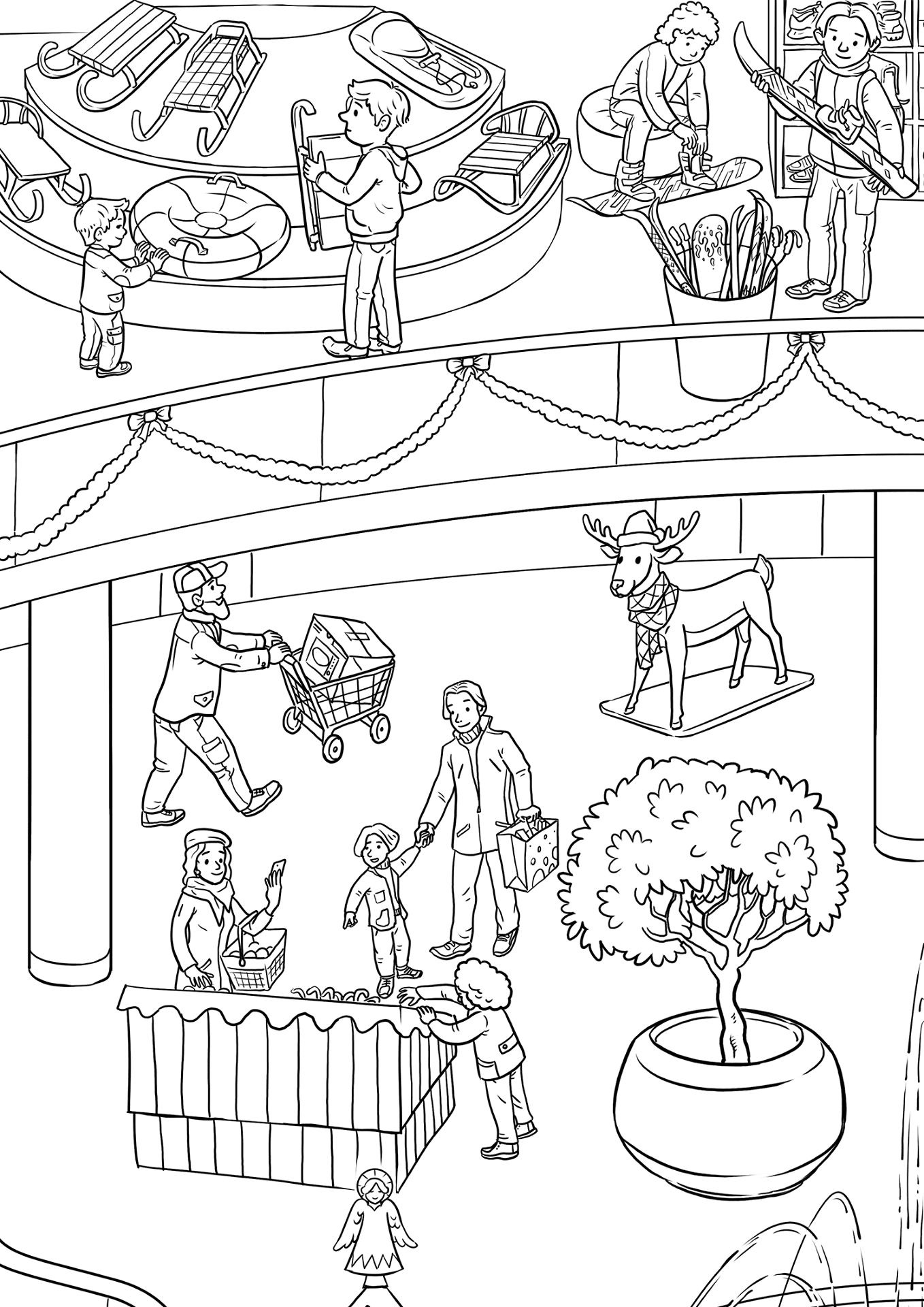 Desenho de Natal para colorir