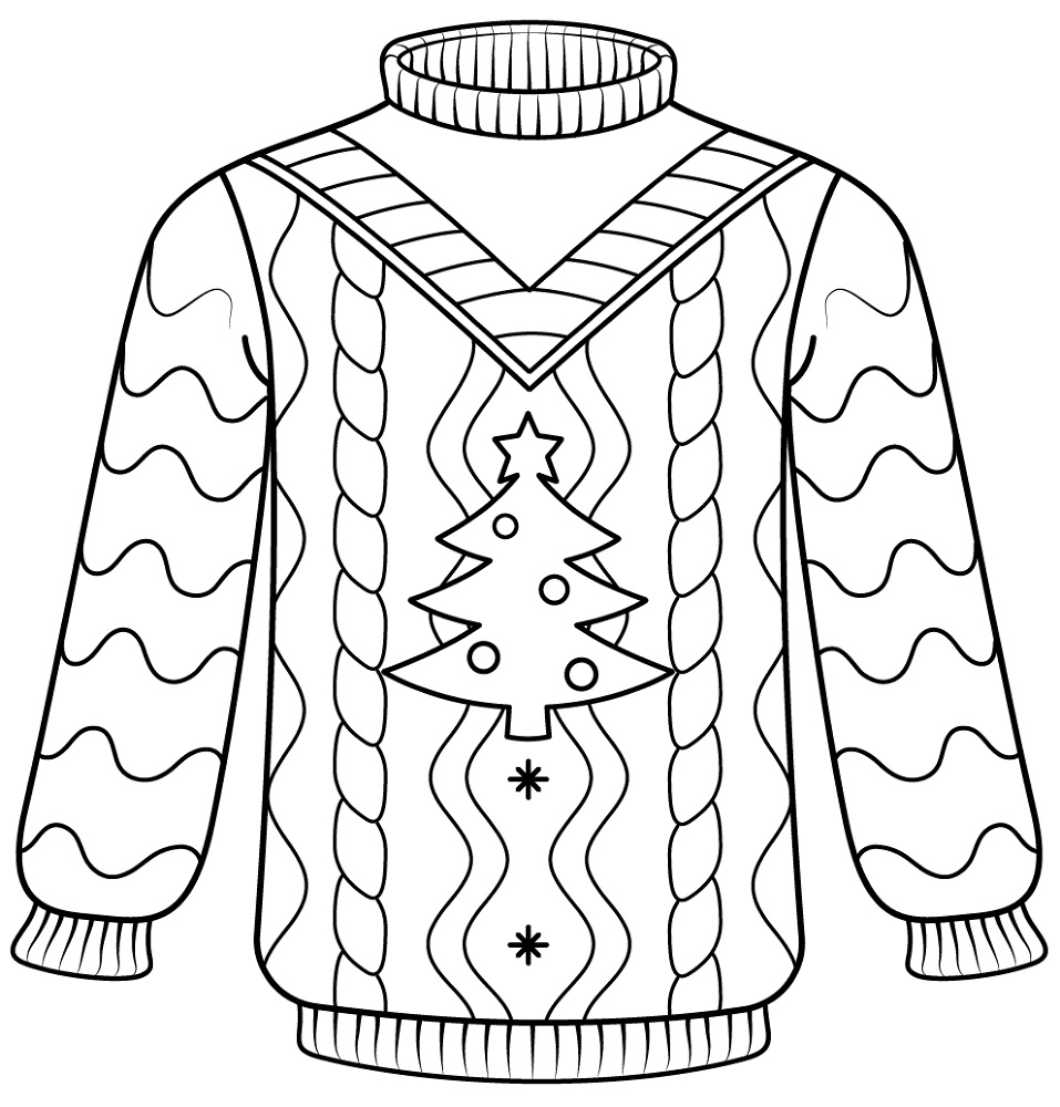 Desenho de Natal para colorir