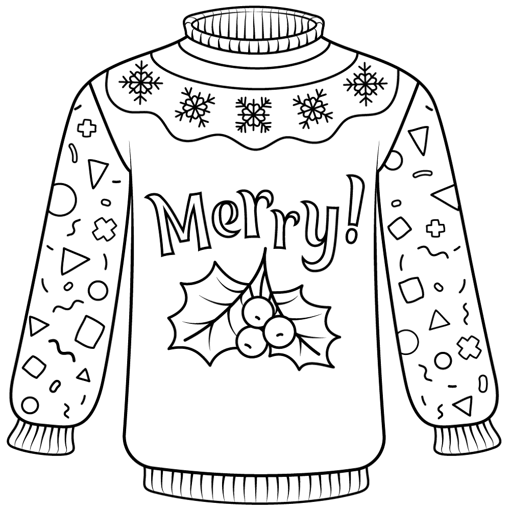 Desenho de Natal para colorir
