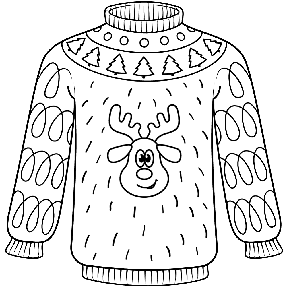 Desenho de Natal para colorir