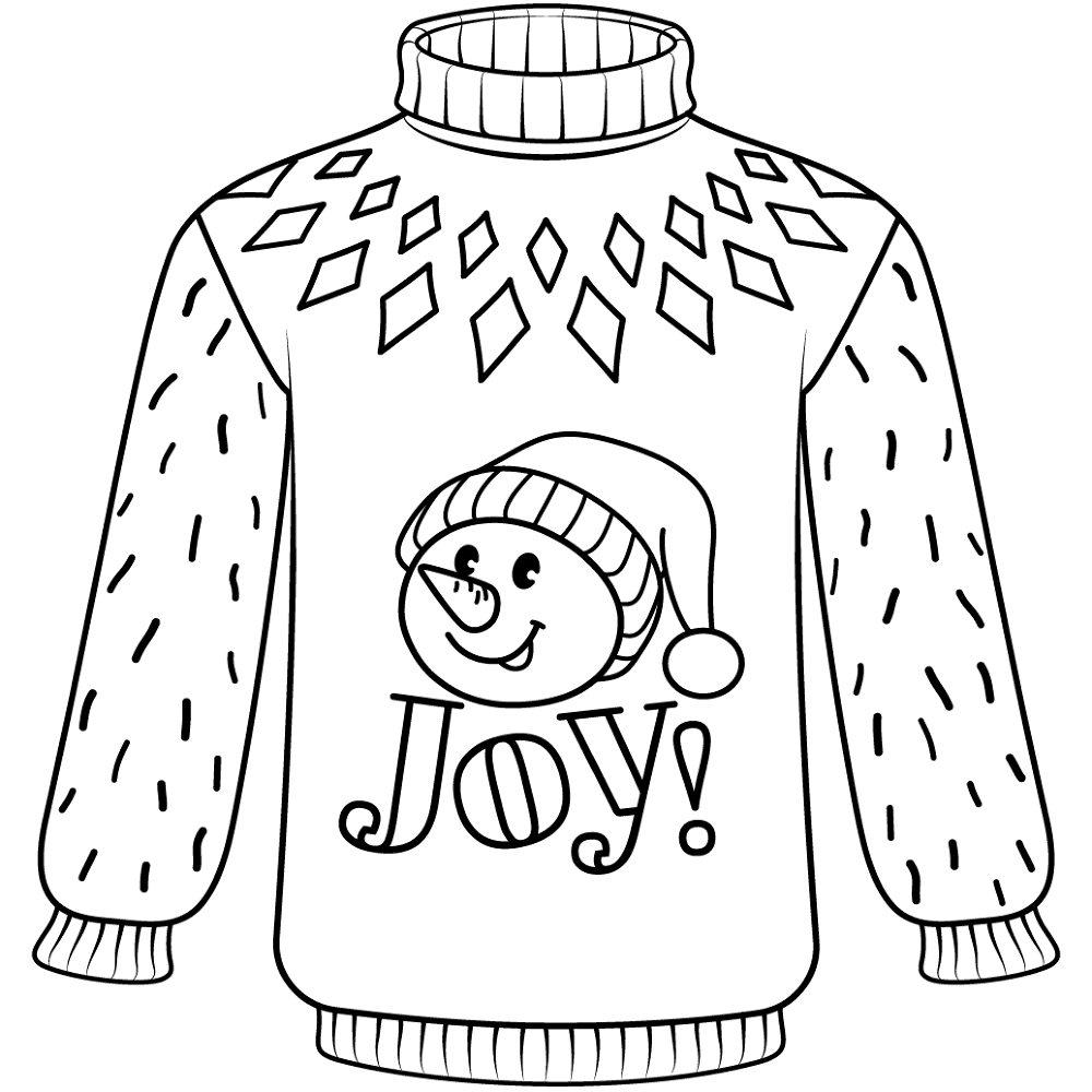 Desenho de Natal para colorir
