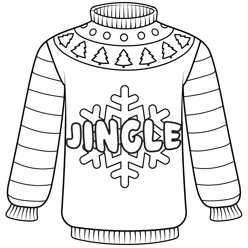 Desenho de Natal para colorir