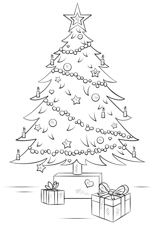 Desenho de Natal para colorir